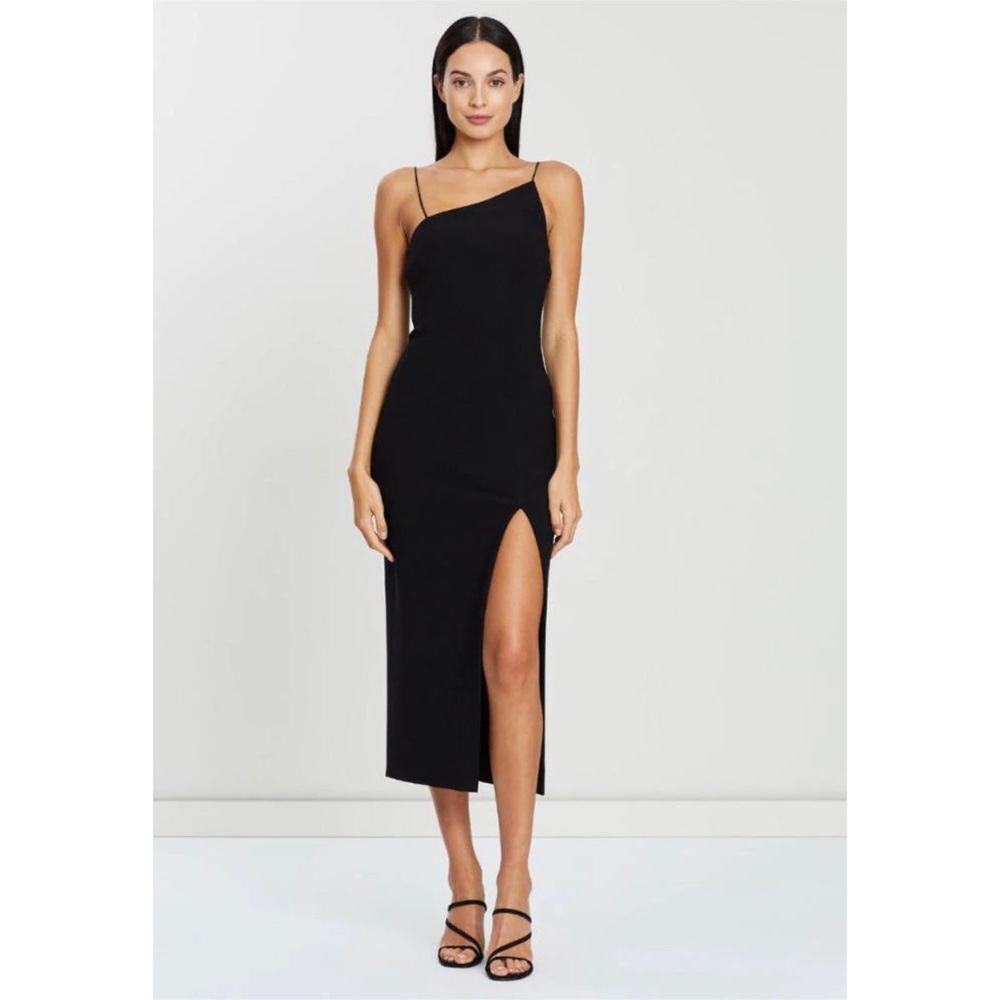 Bec & Bridge Dominique Asymmetrical Black Dress